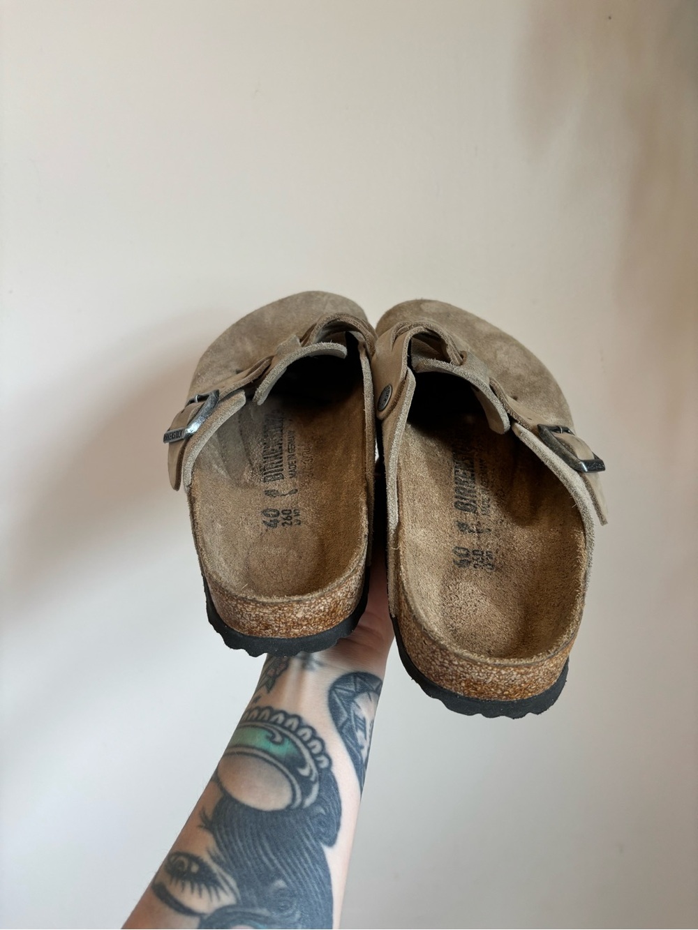Birkenstock Boston Braided Clog In Taupe - Picture 6 of 7
